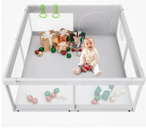 lot 119 image: Flying Fish Playpen, Light Gray, 47x 47