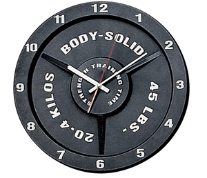 lot 130 image: Body-Solid Weight Plate Art Wall Clock Battery Operated - 15
