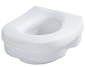 lot 138 image: Moen Glacier Elevated Plastic Elongated Toilet Seat, White (ADA Compliant)