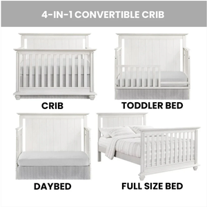 lot 514 image: Oxford Baby Langston 4 in 1 Convertible Crib