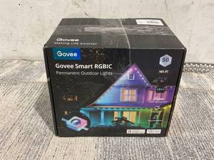 lot 105 image: Govee Permanent Outdoor Lights, Smart RGBIC Outdoor Lights with 75 Scene Modes, 50ft with 36 LED Christmas Lights