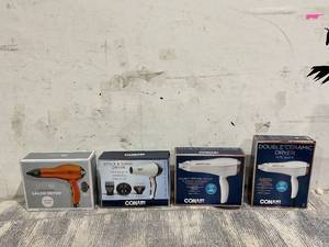 lot 135 image: LOT OF 4 Styling Hair Dryers