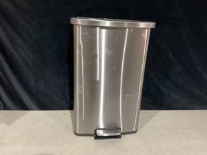 lot 313 image: Better Homes & Gardens 13.2 Gallon Rectangular Stainless Steel Trash Can, Kitchen Step Trash Can
