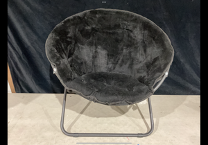 lot 315 image: Mainstays Faux Fur Folding Saucer Chair
