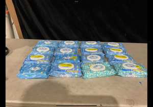 lot 327 image: LOT OF 16 Great Value Flushable Wipes- 42ct