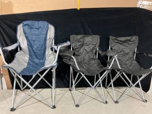 lot 334 image: LOT OF 3 Ozark Trail Chairs