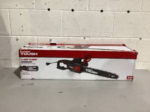 lot 407 image: Hyper Tough 9-Amp Electric Corded 14-Inch Chainsaw (model HT21-401-002-01)