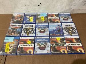 lot 231 image: LOT OF 15 PS5 Video Games