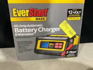 lot 343 image: EverStart Maxx 15 Amp Battery Charger and Maintainer with 40 Amp Engine Start