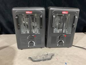 lot 346 image: LOT OF 2 Hyper Tough 1500W Milkhouse Utility Heater