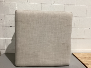 lot 425 image: Better Homes & Gardens Springwood Square Wood Frame Ottoman, Light Honey Finish