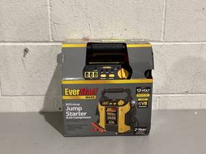 lot 431 image: 800 Peak Amp Jump Starter w 120 PSI Compressor, pivoting LED light, 3X USB ports