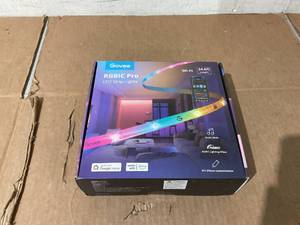 lot 263 image: Govee 24.6ft Wi-Fi RGBIC Led Strip Light for Bedroom, Living Room, Kitchen Decoration, 16 Million Light Color