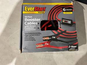 lot 361 image: EverStart Maxx 16-Foot 6-Gauge Heavy Duty Booster Cables with Smart Protector