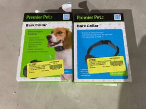 lot 373 image: LOT OF 2 Premier Pet Bark Collars