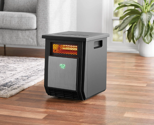 lot 342 image: Mainstays New1500W Electric 4-Element Infrared Cabinet Space Heater for Indoor