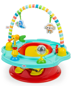 lot 421 image: Bright Starts SuperSeat 3-in-1 Seat, Playful Paradise, Unisex, Infant
