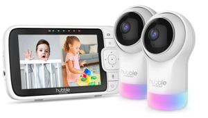 lot 441 image: Hubble Nursery Pal GlowTwin 5in Smart WIFI Baby Monitor
