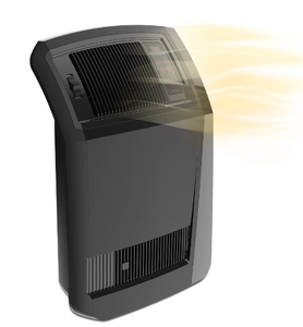 lot 541 image: Lasko 1500W Cyclonic Ceramic Console Electric Space Heater with Timer, CC24925, Black