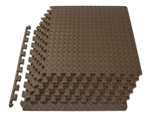 lot 158 image: 6PCS ProsourceFit Puzzle Exercise Mat, 12 Thick EVA Foam Interlocking Tiles