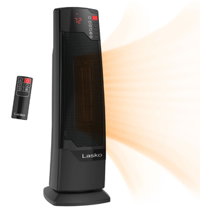 lot 171 image: Lasko 22 1500W Oscillating Ceramic Tower Space Heater with Remote