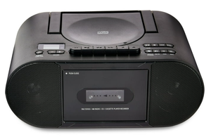 lot 195 image: Onn. Portable CDCassette Boombox with Bluetooth Wireless Technology