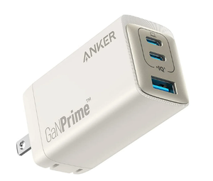 lot 566 image: Anker USB C Charger, Anker 735 Charger GaNPrime 65W, PPS 3-Port Fast Compact Foldable Wall Charger