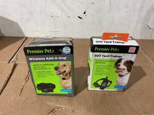 lot 282 image: LOT OF 2 Premier Pet Dog Training Colars
