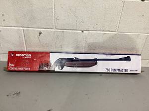 lot 484 image: Crosman 760 Pumpmaster .177 Pellet  BB Pneumatic Pump Air Rifle, Brown