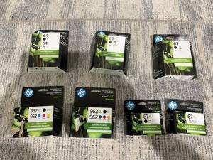 lot 196 image: LOT OF 7 HP Ink Cartridges