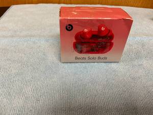 lot 81 image: Beats - Solo Buds True Wireless Earbuds - Transparent Red
