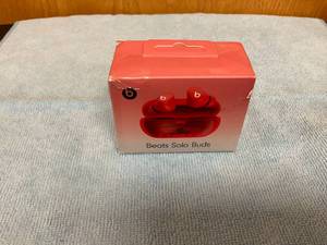 lot 84 image: Beats - Solo Buds True Wireless Earbuds - Transparent Red