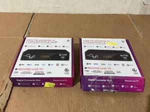 lot 662 image: LOT OF 2 Core Innovations CTCB105 Over the Air Digital TV Converter & DVR Box