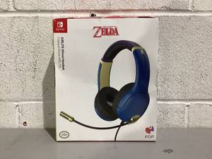 lot 509 image: PDP AIRLITE Wired Headset Brave Blue For Nintendo Switch, Nintendo Switch