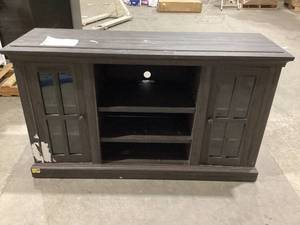 lot 675 image: Better Homes & Gardens Canton Media Console for TVs up to 70, Tobacco Oak