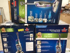 lot 680 image: LOT OF 7 BISSELL ProHeat 2X Revolution Pet Pro Plus, 3588F, Upright Deep Cleaner, 30-minute Dry Time