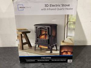 lot 586 image: Mainstays 3D Infrared Quartz Electric Space Heater