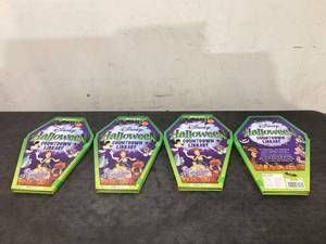 lot 590 image: LOT OF 4 Disney Halloween Story Library  with 13 Spooky Stories and 80 Glow-in-the-Dark Stickers
