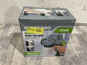 lot 617 image: WORKPRO Electric Stain Sprayer with 0.8mm Nozzle, New