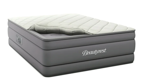 lot 481 image: Beautyrest 20 Cushion Aire Quilted Removable Pillow Top Air Bed Mattress with Built-in Pump, Queen