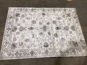 lot 687 image: Better Homes & Gardens Persian Blooms Ivory Faux Fur Indoor Area Rug