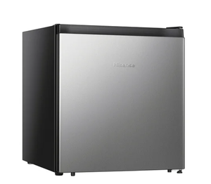 lot 12 image: Hisense 1.6 Cu Ft Single Door Mini Fridge, Silver, Energy Star