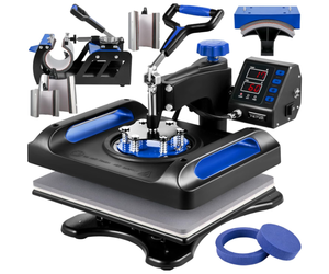 lot 59 image: VEVOR Heat Press Machine - 8 in 1 Heat Press Sublimation with Dual-Tube Heating, 15 x 12 Swing Away Heat Press Machine