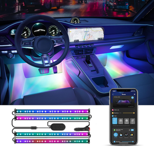 lot 299 image: Govee Smart Car LED Strip Lights, RGBIC Interior Car Lights with 4 Music Modes