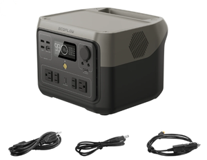 lot 493 image: EcoFlow Portable Power Station RIVER 2 Max Lite,500Wh LFP Battery,1000W Solar Generator for Outdoor