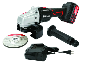 lot 574 image: Hyper Tough 20V Max Brushless 4.5 Cordless Angle Grinder with 4.0Ah Lithium-Ion Battery and Charger