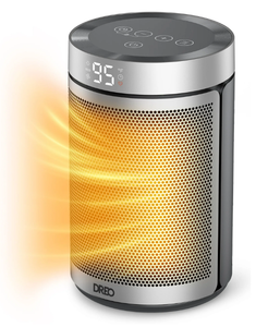 lot 579 image: Dreo Space Heaters for Inside, Portable Electric Heater for Home with Thermostat, 1-12H Timer