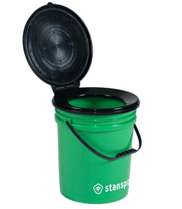 lot 592 image: Stansport 4.5 Gallon Bucket-Style Portable Toilet
