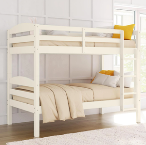 lot 699 image: Better Homes & Gardens Leighton Solid Wood Twin-over-Twin Convertible Bunk Bed