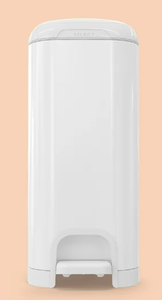 lot 725 image: Diaper Genie Select Pail,White,Stainless Steel